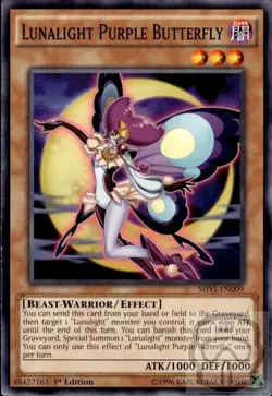 Lunalight Purple Butterfly SHVI-EN009 Shining Victories Yu-Gi-Oh 1st Edition NM - Image 2