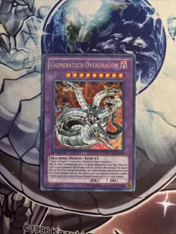 (YT) Chimeratech Overdragon LCGX-EN183 Secret Rare 1st Edition Yugioh TCG VLP - Image 1