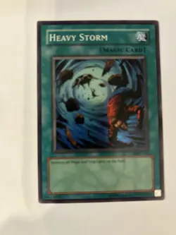 Yu-Gi-Oh! TCG Heavy Storm Spell Metal Raiders MRD-EN142 Super Rare Unlimited - Image 1