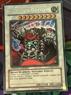 Yugioh TCG XX-Saber Gottoms CT06-ENS04 Secret Rare Limited Edition LP - Image 1