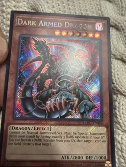 NM YUGIOH DARK ARMED DRAGON Secret Rare Holo Heavy Bleed 🩸 🔥 - Image 1