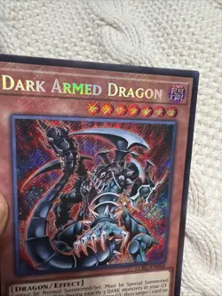 NM YUGIOH DARK ARMED DRAGON Secret Rare Holo Heavy Bleed 🩸 🔥 - Image 4