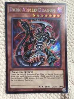 NM YUGIOH DARK ARMED DRAGON Secret Rare Holo Heavy Bleed 🩸 🔥 - Image 5