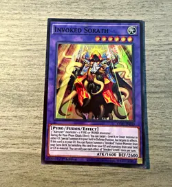 Yu-Gi-Oh! TCG Invoked Sorath CORI-EN030 Super Rare Foil 1st English - Image 1