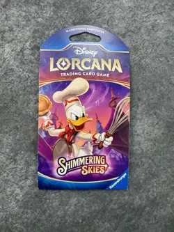 NEW Disney Lorcana TCG Shimmering Skies Sleeved Booster Pack - Image 1