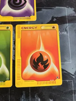 Expedition Base Set Fire 161, Psychic 164, Grass 162 Energy Cards - Pokemon HP - Image 2