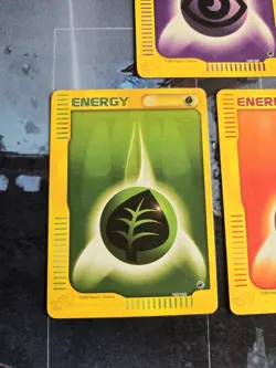 Expedition Base Set Fire 161, Psychic 164, Grass 162 Energy Cards - Pokemon HP - Image 3