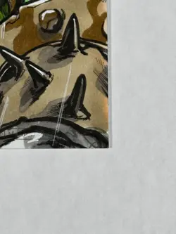 Planet Hulk Armor 1/1 Artist Sketch Card by GETATOM 2018 Marvel Masterpieces - Image 5
