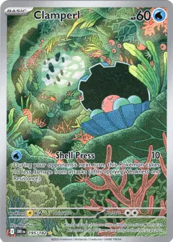 Clampearl 195/182 IR Destined Rivals Alt Art 2025 Pokemon Card - Image 1