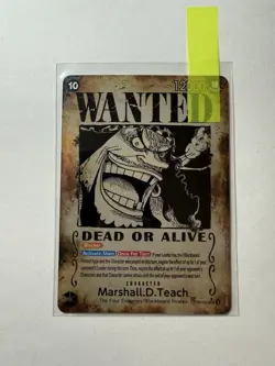 Marshall.D.Teach One Piece Card OP09-093 SP Wanted Poster, NM Condition - Image 1