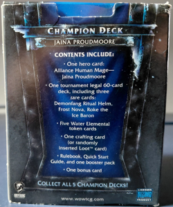 World of Warcraft Trading Card Game Jaina Proudmoore 2012 Alliance Champion Deck - Image 3