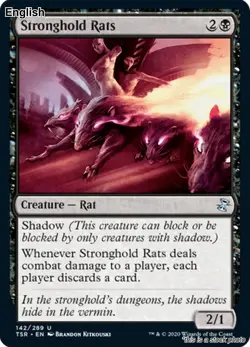 MTG Stronghold Rats [TSR - 142] LP - Image 1