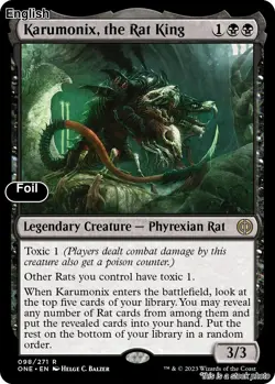MTG Karumonix, the Rat King [ONE - 98] LP Foil - Image 1