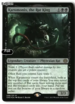 MTG Karumonix, the Rat King [ONE - 98] LP Foil - Image 2