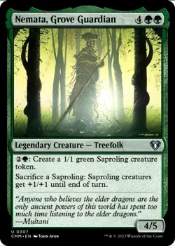 X 1 Nemata, Grove Guardian NM-M Commander Masters 307 MTG Magic The Gathering - Image 1