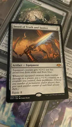 Modern Horizons Sword of Truth and Justice NM MTG Magic the Gathering - Image 1