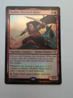 MTG Brallin, Skyshark Rider (C20) Commander 2020 Foil Mythic 004/322 - Image 1