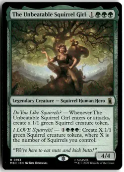 THE UNBEATABLE SQUIRREL GIRL 193 MARVEL SUPER HEROES MAGIC NON-FOIL - Image 1