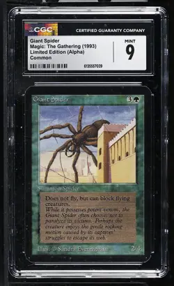 GIANT SPIDER Alpha CGC 9 Vintage MTG [Nostalgium] - Image 1