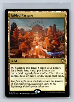 Fabled Passage 130 Rare Commander: Secrets of Strixhaven Magic: The Gathering NM - Image 1
