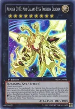 Number C107: Neo Galaxy-Eyes Tachyon Dragon [PRIO - PRIO-EN041] Super Rare 1s... - Image 1