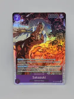 Sakazuki OP16-065 Foil Super Rare The Time Of Battle One Piece Card Game - Image 1