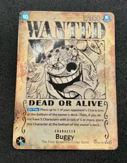 ONE PIECE Buggy (051) (Wanted Poster) Emperors in the New World (OP09) ENGLISH - Image 3