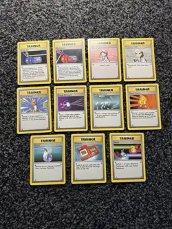 Pokemon TCG x11 Base Set Trainer Cards Bundle Vintage WOTC 1999 - Image 1