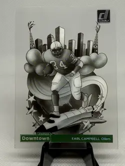 2024 Panini Clearly Donruss - Downtown Legends Earl Campbell #3 - Image 1