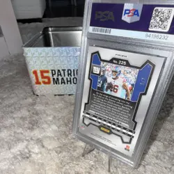Panini 2023 Prizm Saquon Barkley White Knight Prizm /3 #225 PSA 10 Giants - Image 2
