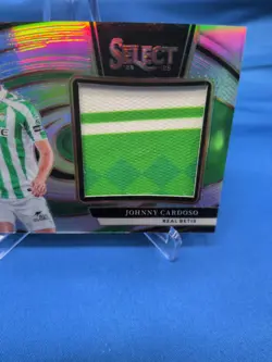 2024-25 Panini Select La Liga Jumbo Swatches Johnny Cardoso #JS-JC 3 Color Patch - Image 2