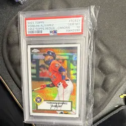 Topps 2021 Chrome 1952 Topps Redux Yordan Alvarez Astros TC52-3 PSA 10 - Image 1