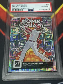 2022 Panini Donruss - Bomb Squad Shohei Ohtani #BS-3 Vector PSA 10 🔥🔥 - Image 3