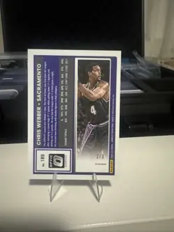 2025-26 Donruss Optic Chris Webber /3 Black RARE!! Kings #189 FOTL Basketball - Image 2