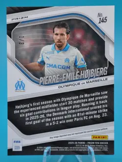 2025-26 Prizm FIFA Pierre Emile Hojbjerg FOTL Gold Shimmer Prizm 1/3 #145 SSP - Image 2
