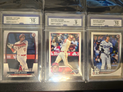 Gem Mint 10 Graded Shohei Ohtani 3-Card Lot – 2023 Bowman CCG - Image 1