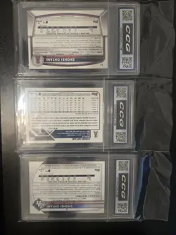 Gem Mint 10 Graded Shohei Ohtani 3-Card Lot – 2023 Bowman CCG - Image 2