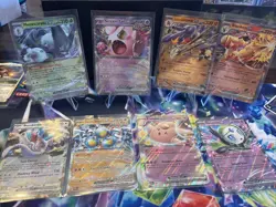 Pokemon Card Ex Lot Garchomp Blaziken Meowscarada Clefable NM - Image 1