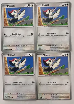 Pokemon TCG [4x Playset]: Pikipek Cards 066/084 Lot of 4 Pitch Black - Image 1