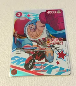Franky One Piece Card Round 1 Promo (IN HAND! SHIPS NEXT DAY!) - Image 1