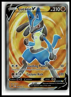 SWSH: Sword & Shield Promo Cards #SWSH213 Lucario V - Image 1