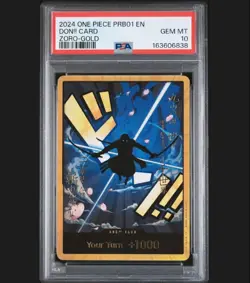 2024 ONE PIECE PRB01-PREM BOOSTER -ONE PIECE CARD THE BEST- DON!! CARD PSA 10 - Image 1