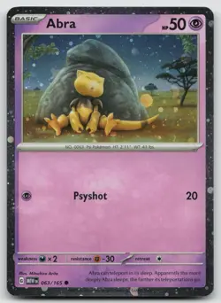 Abra - (Cosmos Holo) Promo Miscellaneous Cards & Products 063/165 Holo NM - Image 1