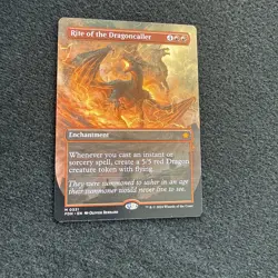 ~ Rite of the Dragoncaller (Borderless) ~ NM ~ Foundations ~ MTG ~ - Image 1