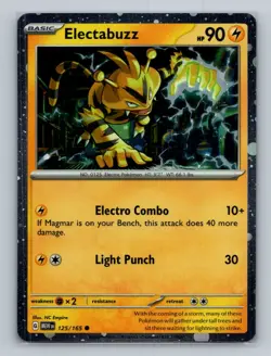 Pokemon Miscellaneous Cards & Products #125/165 Electabuzz Cosmos Holo - Image 1