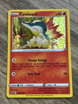 Cyndaquil SWSH221 Black Star Promo Holo Pokemon Card Near Mint⁠ - Image 1