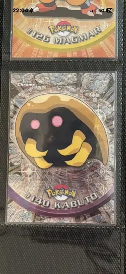 Private listing three Pokemon Topps chrome cards pinsir, chansey and kabuto - Image 3