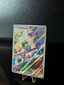 Pokemon TCG Bulbasaur Holo Card Illustration Stellar Crown Rare 143/142 NM ✨ - Image 2