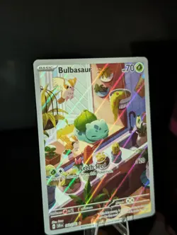 Pokemon TCG Bulbasaur Holo Card Illustration Stellar Crown Rare 143/142 NM ✨ - Image 3