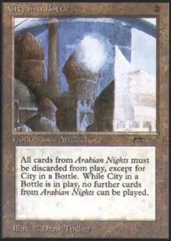 1x City in a Bottle Moderate Play, English Arabian Nights MTG Magic - Image 1